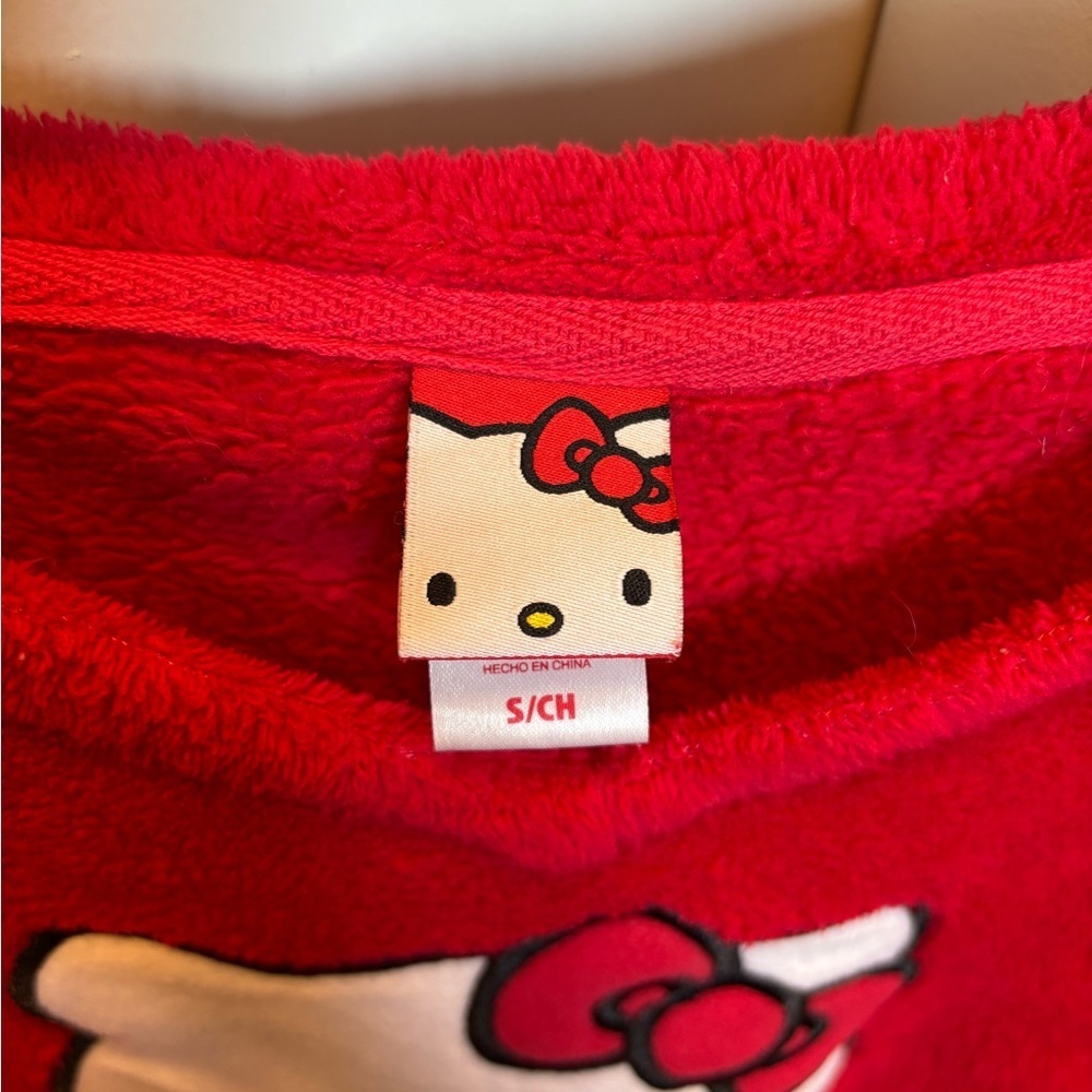 Hello Kitty Red Fleece Sweater - Picture 3 of 10